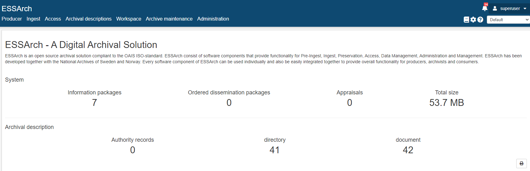 Using the ESSArch digital archive 